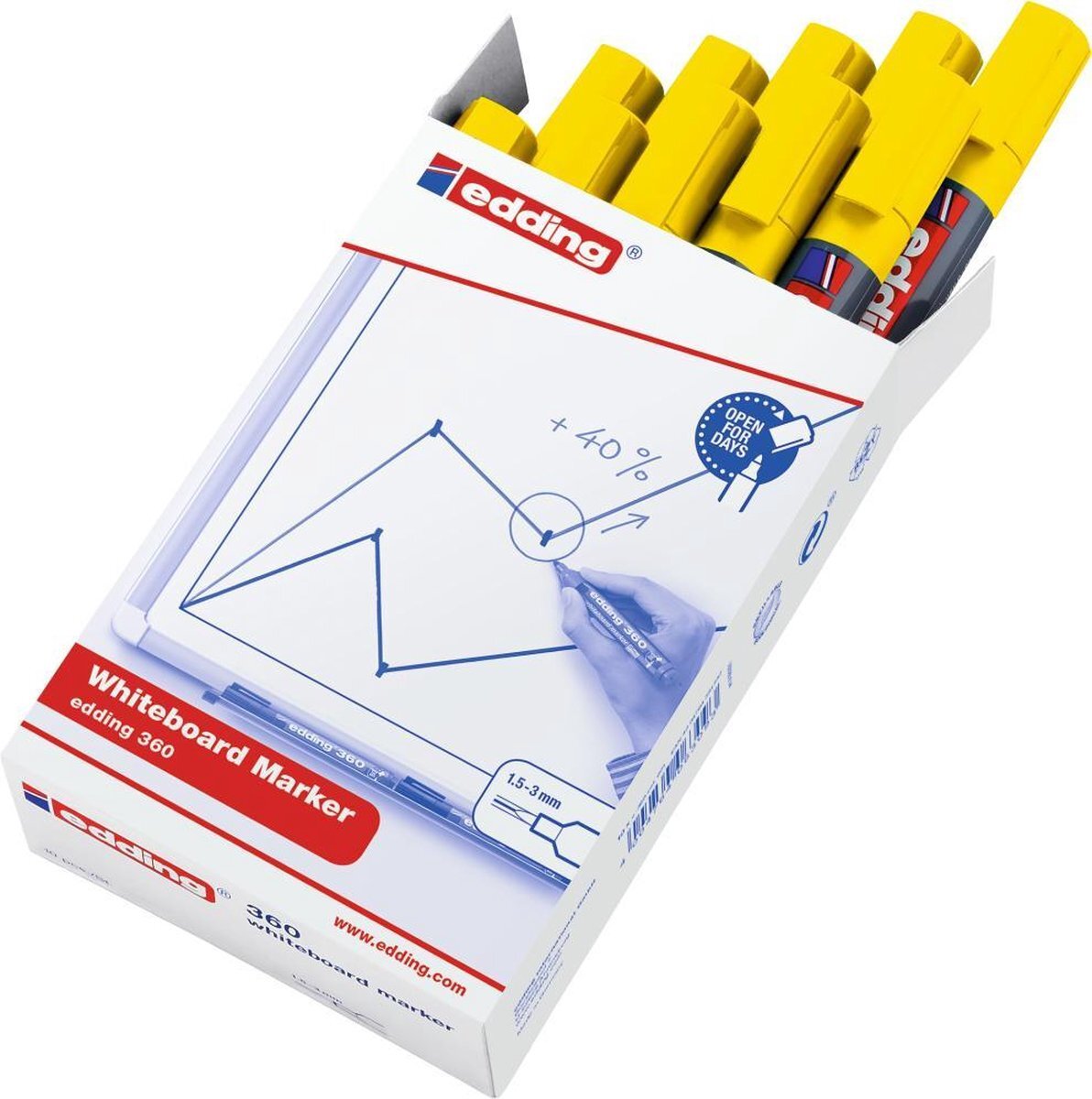 Edding 360 Whiteboard Marker Geel