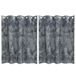 vidaXL Velvet Gordijnen 2 stuks Zilvergrijs 140 x 140 cm Fluweel