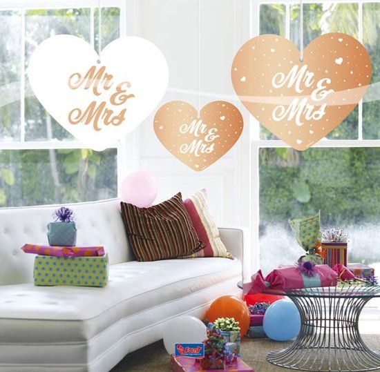 Folat - Hangdeco Hearts Wedding Rose Gold/5