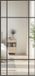 HOMCOM Miroir mural, 110x2x50cm, noir