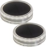 Rabalux Trillo - LED - Tuinlamp op zonne-energie, IP65, Schemersensor - 4000K - Zwart - 2 stuks