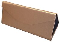 Fako Bijoux® - Opvouwbare brillenkoker - Driehoek - Goud - 16x7x6.5cm - Unisex