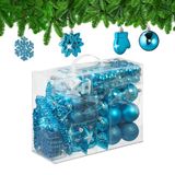 Relaxdays Kerstballen set van 100