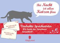 SingLiesel Verdrehte Sprichwörter. Das lustige Quiz-Spiel für Senioren. Spiele-Box mit 100 Karten
