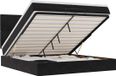 vidaXL Lit coffre avec matelas 200x200cm Velours Noir