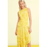 Desigual midi jurk geel