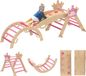 Aiyaplay kids climber - populierenhout/multiplex - 80x42x38 cm - roze