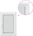 vidaXL - Vast raam - PVC - Links binnendraaiend - Wit - 50 x 90 cm