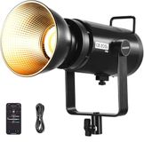 NEEWER COB-led-videolamp 210 W, bediening 2,4 G/APP, continue verlichting tweekleurig 2700 K-6500 K voor foto-opnames in de studio, Bowens-aansluiting, 90000 Lux/1 m, CRI/TLCI97+, GM ±50, CB200B PRO