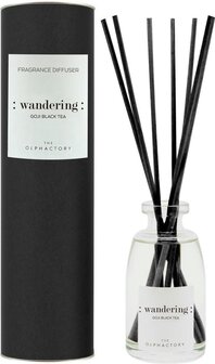 The Olphactory Luxe Geurstokjes Reed Diffuser #wandering - goji bessen zwarte thee jasmijn vanille - 100 ml
