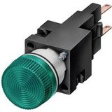 Siemens 3SB2204-6BC06 Voyant lumineux Avec douille, Pour montage frontal, Rond Rouge 60 V 1 pièce(s)