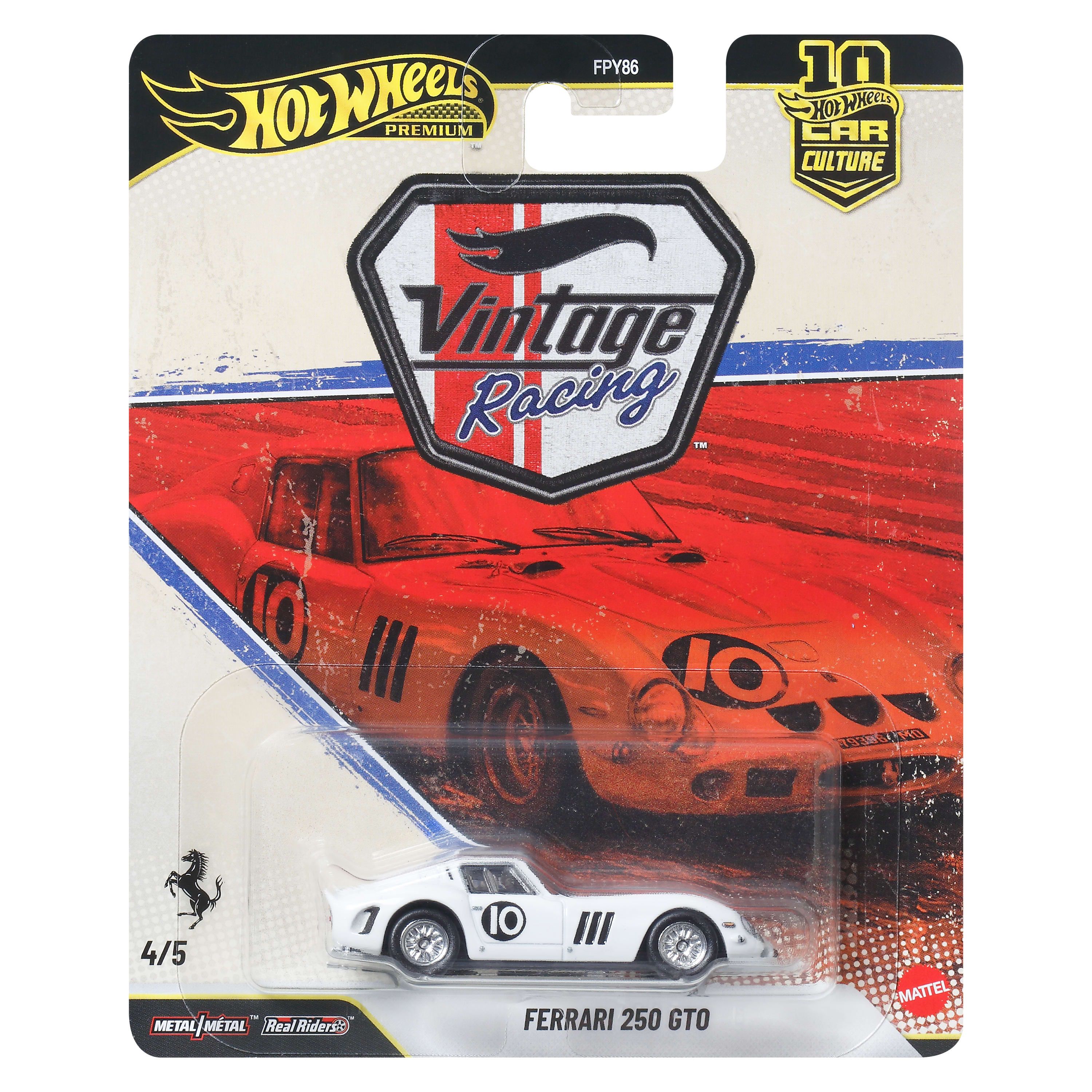 Hot Wheels Car Culture Premium Ferrari 250 GTO 1:64 Vintage Racing