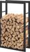 And OutdoorMatch Stalen Brandhoutrek Katrina - Rangement de bois - Noir - Pour env. 0,15 m³ de bois