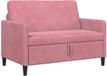 vidaXL Fauteuil avec espace de rangement Rose Polyester 122 x 78 x 87 cm