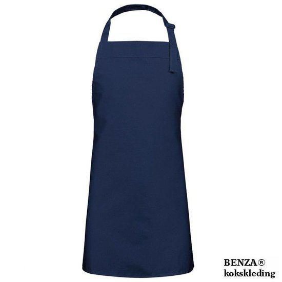 Benza Schort Keukenschort voor Kinderen Neutraal, Blanco: Donkerblauw, Navy Blauw (50 x 60 cm)