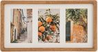 Atmosphera Collage fotolijst voor 3x foto - 10 x 15 cm - Mango hout - beige - 40 x 21 cm
