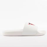 GUESS Tokyo triangle Slides Wit Synthetisch Rubber Heren Maat 44