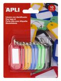 APLI 17131 - Sleutelhangers in effen kleur geassorteerd 10 u.