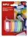 APLI 17131 - Sleutelhangers in effen kleur geassorteerd 10 u.