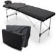 Mobiclinic CA-01 Light Massagetafel Aluminium Opvouwbaar Draagbaar 186x60 cm Zwart