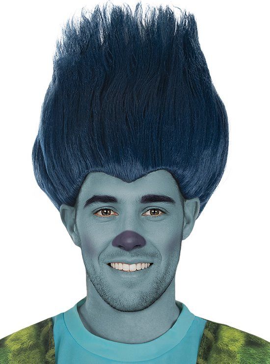 Funidelia Branch Pruik - Trolls 3 - Paars - Unisex - Halflang