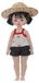 1/6 BJD doll with straw hat, summer style, resin, suitable for 15 years and older