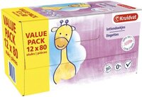 Kruidvat Lotiondoekjes - 12 x 80 stuks - Hypoallergeen - pH Neutraal