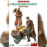 MiniArt Modelbouwpakket Militaire voertuigen - 38089 Vluchtelingen - Familie Chandler - Figuren Plastic - 1:35 - Modelbouw