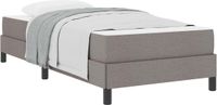 vidaXL Boxspring bed Taupe 80 x 200 cm Stof