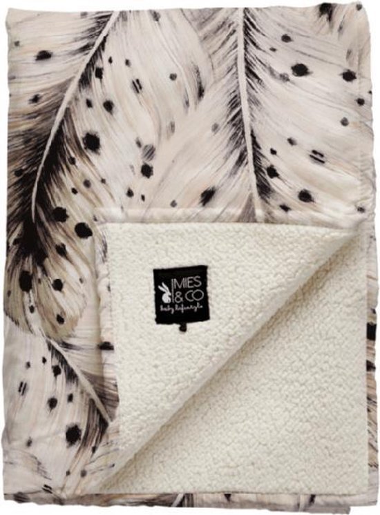 Mies & Co Soft Feathers Wiegdeken Offwhite 70 x 100 cm wit