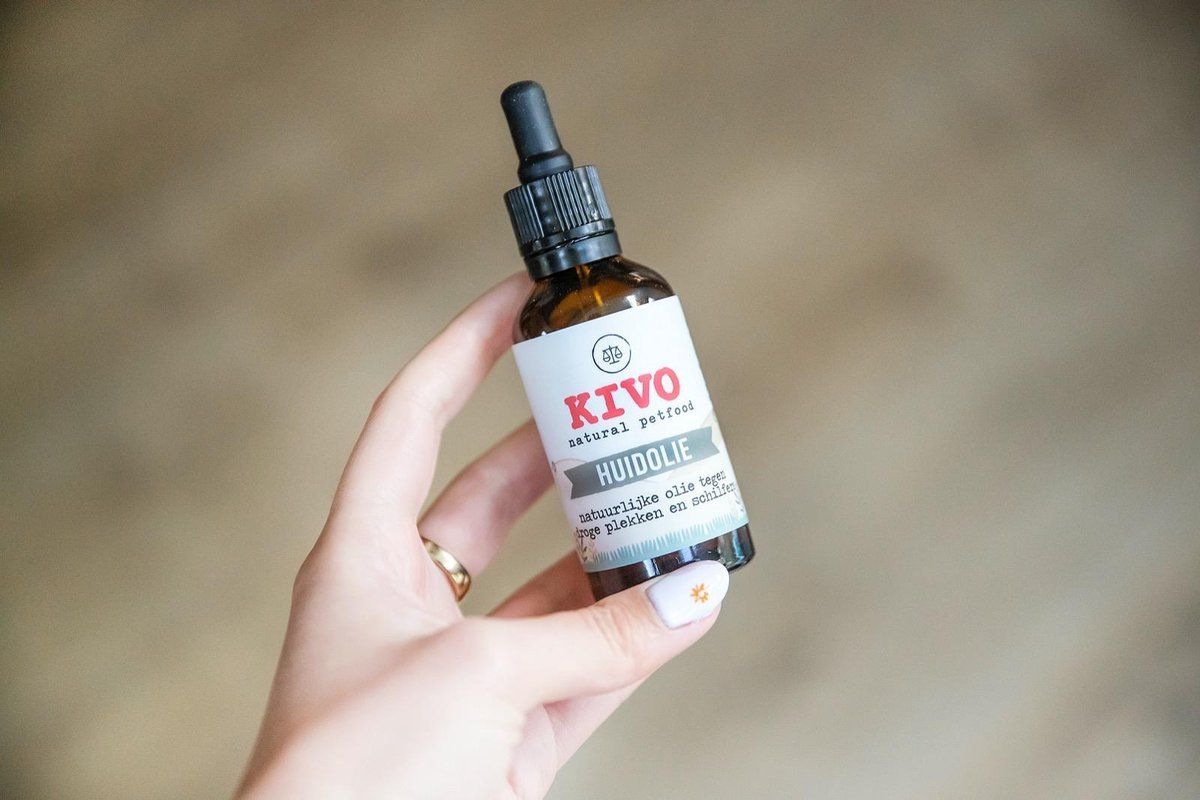 Kivo Petfood Huidolie voor honden 50 ml - tegen droge huid & schilfers