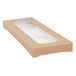 50 Thepack 50 stuks - deksel met venster voor dozen 254,66 240 g/m2 + 32 opp 11 x 30 x 2 cm natuur nano-micro golfkarton
