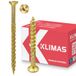 KLIMAS Houtschroeven, Torx schroeven geel - verzonken kopschroeven - schroeven voor houtconstructies - universele schroeven - dakconstructieschroeven set - 10x280 mm - 25 stukken