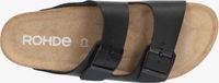 Rohde Slipper Heren 2 Gespen Ergonomisch Voetbed Zwart Maat 46