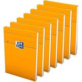 Oxford notitieblok 160 pagina's klein geruit 5 x 5 (10 stuks – oranje
