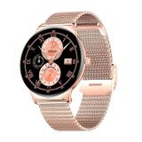 Cool Ultrathin smartwatch + 2 armbanden (Amoled, oproepen, gezondheid, sport) roze, groot, Roze
