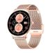 Cool Ultrathin smartwatch + 2 armbanden (Amoled, oproepen, gezondheid, sport) roze, groot, Roze