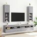 Maison Exclusive - Meubles TV avec éclairage LED, 2 pièces, Sonoma gris, 30,5 x 30 x 102 cm