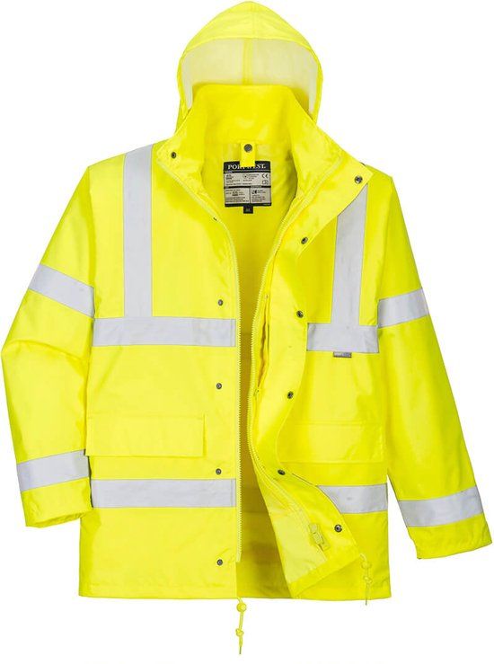 Portwest Hi-Vis 4-in-1 Verkeersjack S468 - Geel - 5XL