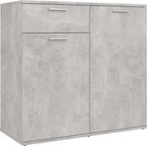 vidaXL Dressoir 80x36x75 cm bewerkt hout betongrijs