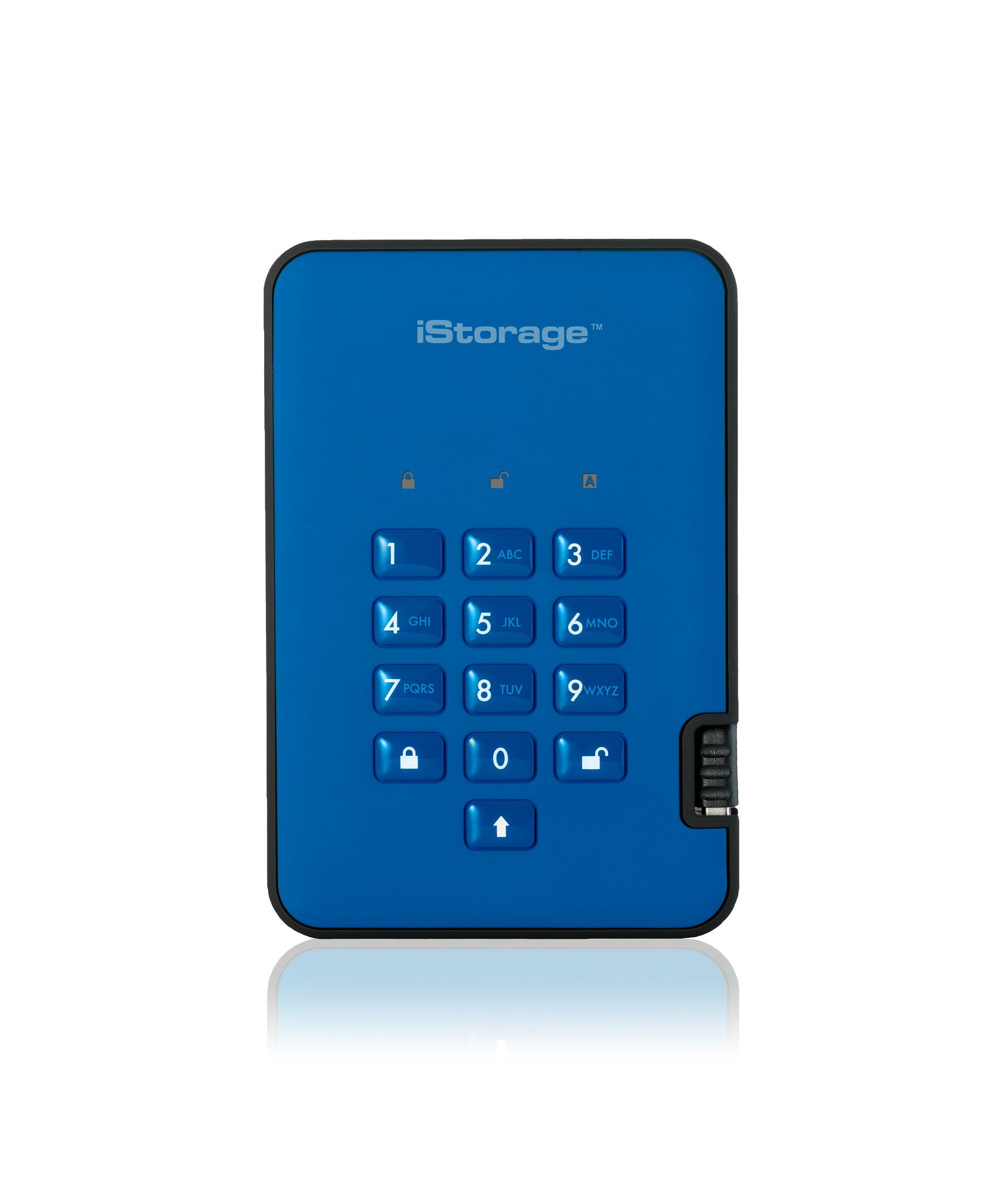 iStorage diskAshur 2 - Externe SSD - 128 GB - Blauw