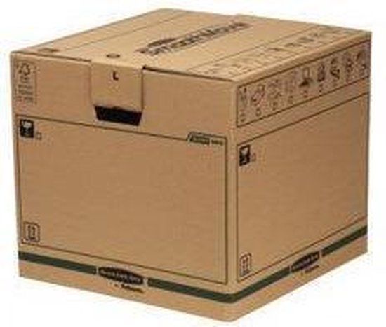 Bankers Box Verhuisdoos - Groot - 85 Liter - Bruin - 5 Stuks