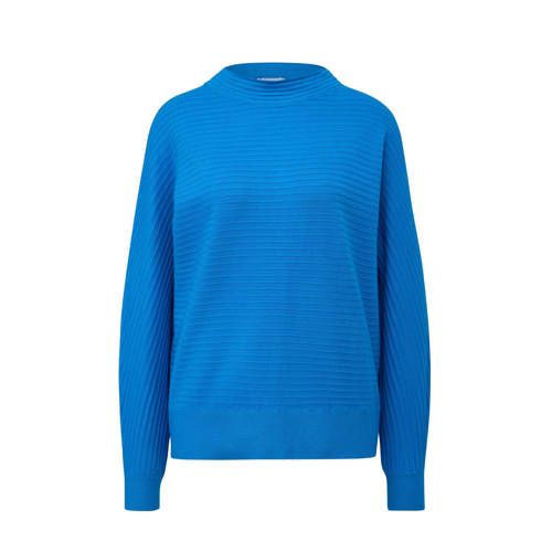 s.Oliver trui met textuur blauw