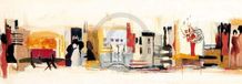 Your Decoration B.V. Kunstdruk Celina Bonciani - Begegnungen III 100x35cm
