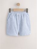 Next Jongens Shorts met trekkoord van linnenmix - Blauw