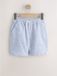 Next Jongens Shorts met trekkoord van linnenmix - Blauw