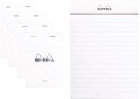 RHODIA 13601Cpack - Geniet Notitieblok N°13 Wit - A6 - Gelijnd - Pakket van 10 blokken