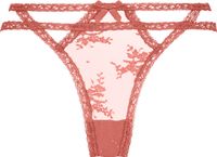 Hunkemöller Dames Lingerie String Irina - Rood - maat M