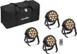 EUROLITE Set 4x LED PARty Spot Silent RGB/WW mit Softbag