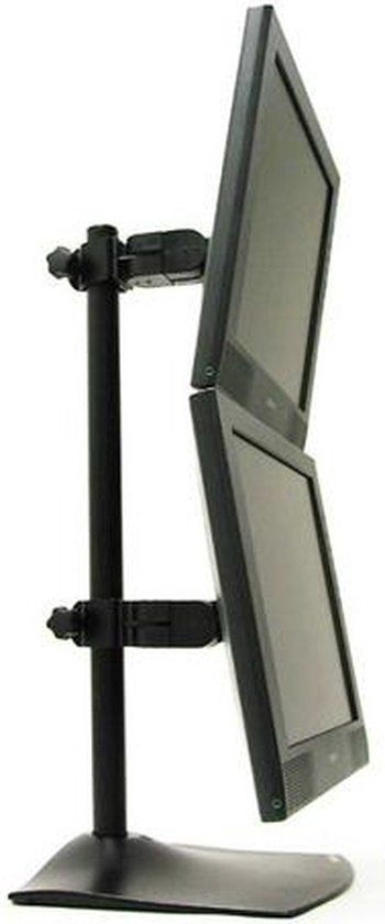 Ergotron DS100 Dual Monitor Desk Stand - Vertical - 24 Inch - Black
